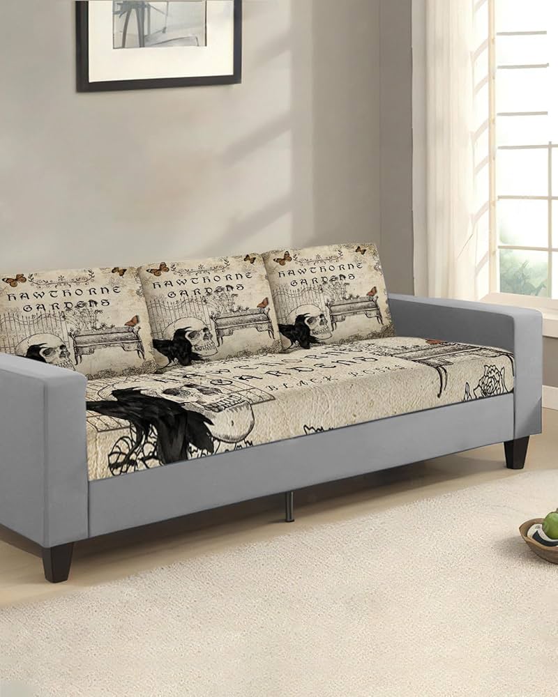 Amazon.com: Yukro Couch Cushion Covers, Halloween Vintage
